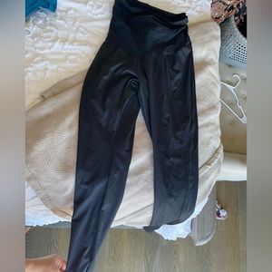 High panel maternity workout pants